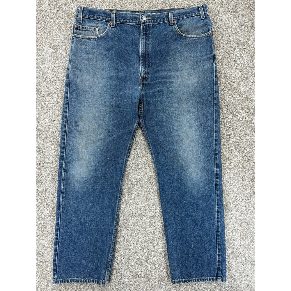 Vintage Levis 505 42x30 (40x29) Mens Blue Straight Chore Workwear Wash 2002‎ Y2K